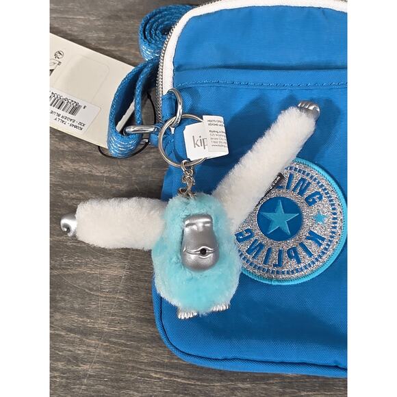 Kipling Tally Crossbody Eager Blue Fun Phone Bag - Picture 3 of 7